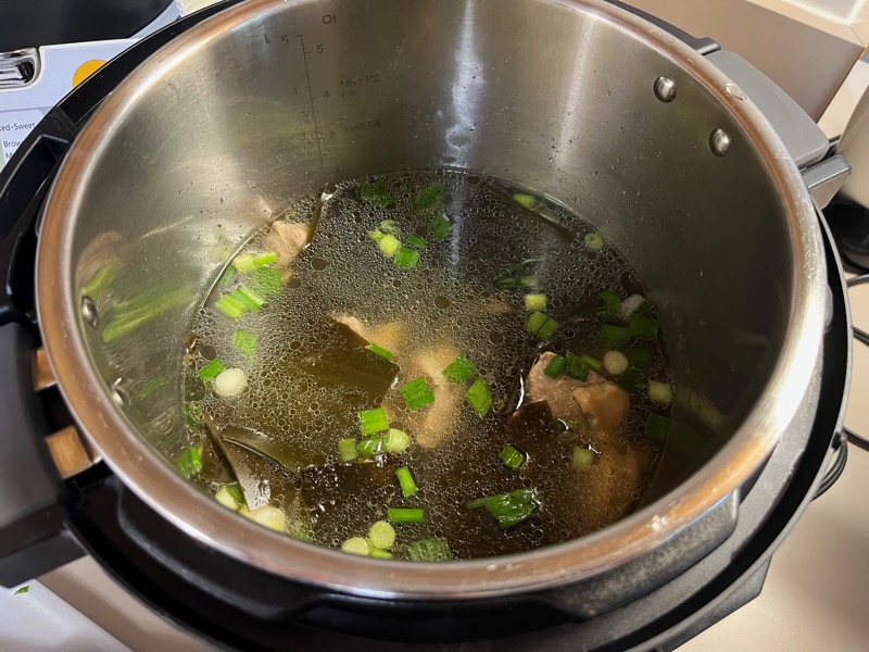 Week 1 cooking — pork rib soup